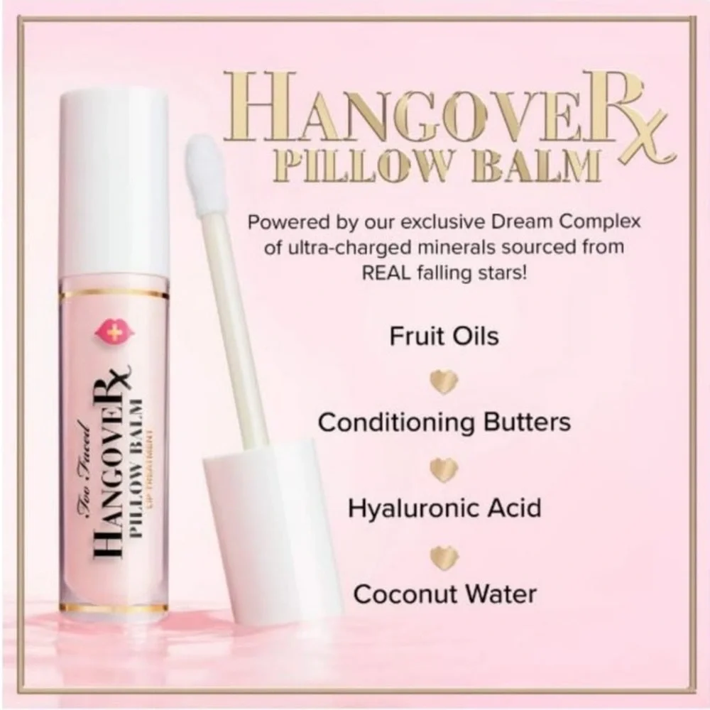 Too Faced Hangover Pillow Balm -‎ in Very Vanilla, New in Box